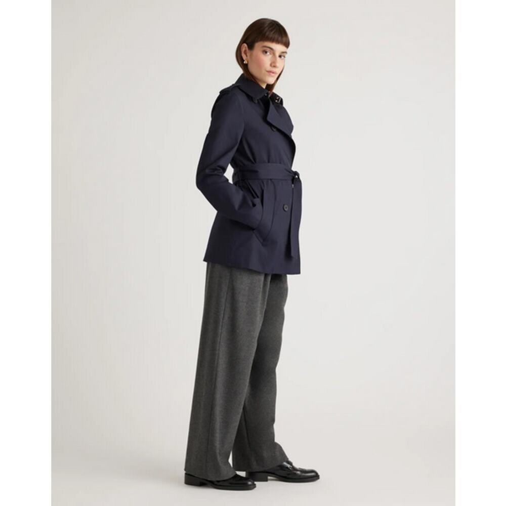 Quince Women Comfort Stretch Short Trench Coat Size M NWT - Picture 6 of 7